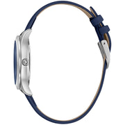 Just Cavalli Blue Leather Dress Watch
