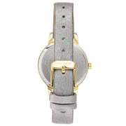 Nine West Gray Leather Dress Watch