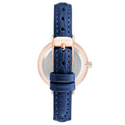 Nine West Blue Leather Dress Watch