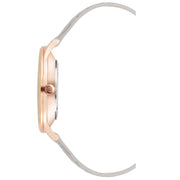 Nine West Gray Leather Dress Watch