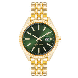 Nine West Gold Metal Bracelet Watch