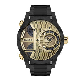 Police Black Stainless Steel Dress Watch