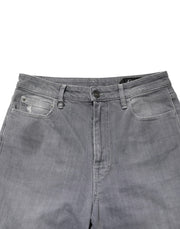 CYCLE Gray Tattered Mid Waist Men Straight Denim Trouser Jeans