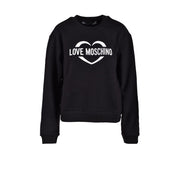 Love Moschino Black Cotton Sweatshirt