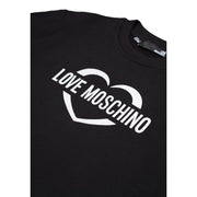 Love Moschino Black Cotton Sweatshirt