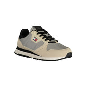 Tommy Hilfiger Gray Leather Men Sneaker