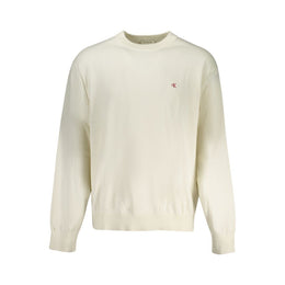 Calvin Klein White Cotton Men Sweater