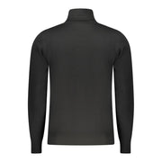K-WAY Black Wool Men Sweater