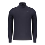 K-WAY Blue Wool Men Sweater