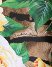 Dolce & Gabbana Multicolor Floral Print Sheath Mini Dress