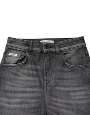 Dolce & Gabbana Gray High Waist Cotton Skinny Denim Jeans