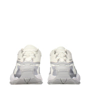 Versace White Fabric Chunky Sneakers