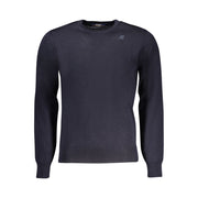 K-WAY Blue Wool Men Sweater