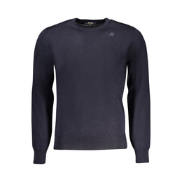 K-WAY Blue Wool Men Sweater