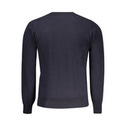 K-WAY Blue Wool Men Sweater