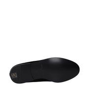 Dolce & Gabbana Black Velvet Slip-On Loafers
