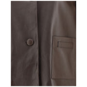 Marni Brown Leather Jacket