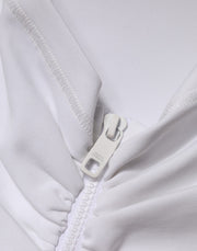 Dolce & Gabbana White Viscose Pencil Cut High Waist Mini Skirt