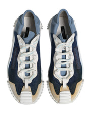 Dolce & Gabbana Multicolor Lace Up Low Top NS1 Sneakers Shoes