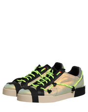 Dolce & Gabbana Multicolor Low Top Lace Up Men Sneakers Shoes