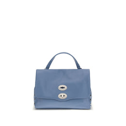 Zanellato Blue Calf Leather Bos Taurus Shoulder Bag