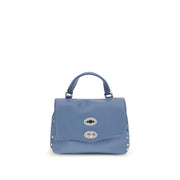 Zanellato Blue Calf Leather Bos Taurus Shoulder Bag