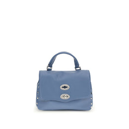 Zanellato Blue Calf Leather Bos Taurus Shoulder Bag