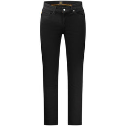 Hugo Boss Black Cotton Men Jeans
