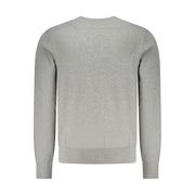 Hugo Boss Gray Cotton Men Sweater