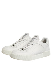 Dolce & Gabbana White MIAMI Calf Low Top Men Sneakers  Shoes