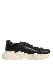 Dolce & Gabbana Black White Daymaster Low Top Sneakers Shoes