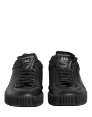 Dolce & Gabbana Black MIAMI Calf Low Top Men Sneakers  Shoes