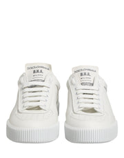 Dolce & Gabbana MIAMI Calf Low Top Men Sneakers  White