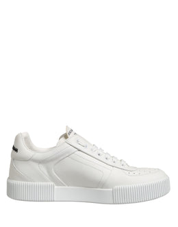 Dolce & Gabbana MIAMI Calf Low Top Men Sneakers  White
