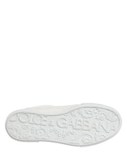Dolce & Gabbana MIAMI Calf Low Top Men Sneakers  White