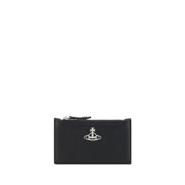 Vivienne Westwood Black Calf Leather Bos Taurus Wallet