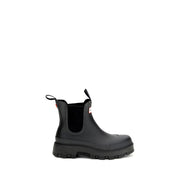 Hunter Black Rubber Chelsea Boots