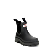 Hunter Black Rubber Chelsea Boots