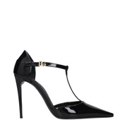 Dolce & Gabbana Black Leather High Heel Pumps