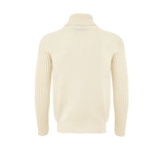Gran Sasso White Wool Turtleneck