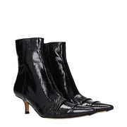 Maison Margiela Black Leather Ankle Boots