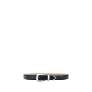 Khaite Black Calf Leather Bos Taurus Regular Belt