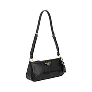 Prada Black Calf Leather Bos Taurus Shoulder Bag