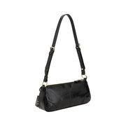 Prada Black Calf Leather Bos Taurus Shoulder Bag