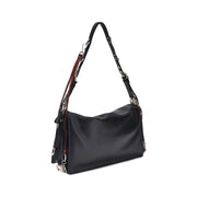 Prada Black Calf Leather Bos Taurus Shoulder Bag