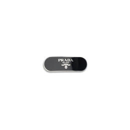 Prada Black Brass Hair Clip