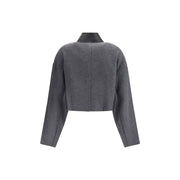 Max Mara Gray Fleece Wool Clothing