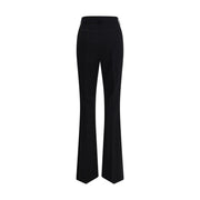Max Mara Black Fleece Wool Flared Pants