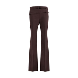 Max Mara Purple Polyester Dress Pants