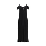 Saint Laurent Black Viscose Casual Dress